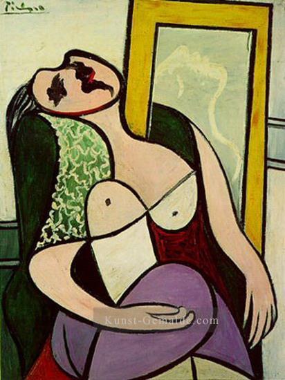 La dormeuse au miroir Marie Therese Walter 1932 Kubismus Pablo Picasso Ölgemälde